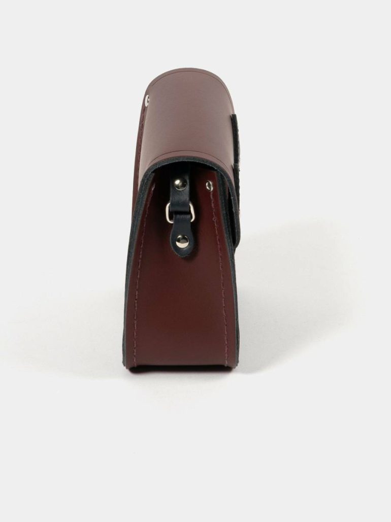 Women Small Bags The Tiny - Oxblood & Navy Cambridge Satchel - Image 4
