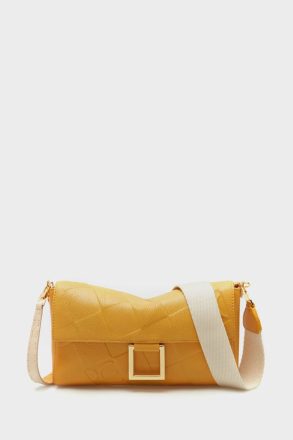 Women Soho Shoulder Bag Purificacion Garci Yellow/White Shoulder Bags