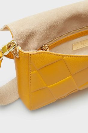Women Soho Shoulder Bag Purificacion Garci Yellow/White Shoulder Bags - Image 3