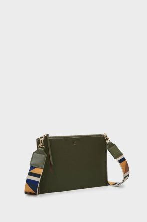 Women Tandem Cross Body Bag Crossbody Bags Purificacion Garci Khaki - Image 2