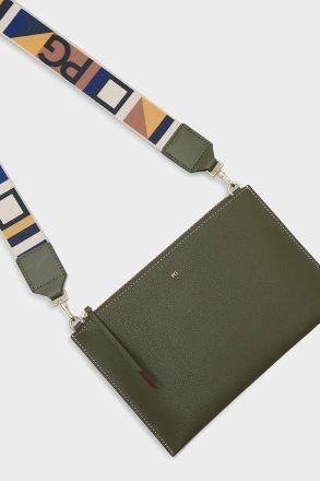 Women Tandem Cross Body Bag Crossbody Bags Purificacion Garci Khaki - Image 4