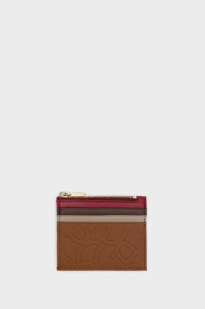 Women Tándem Zipped Card Holder Toffee Card Holders And Coin Purses Purificacion Garci