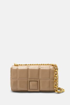 Women Taupe Shoulder Bags Homenaje Acolchado Crossbody Bag Purificacion Garci