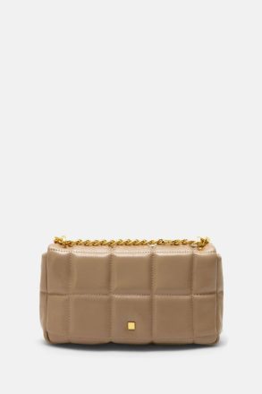 Women Taupe Shoulder Bags Homenaje Acolchado Crossbody Bag Purificacion Garci - Image 4