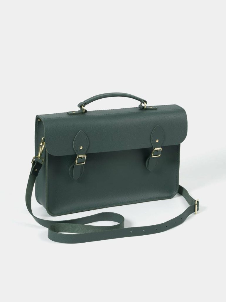 Women The Briefcase - Fir Saffiano Briefcases Cambridge Satchel - Image 2