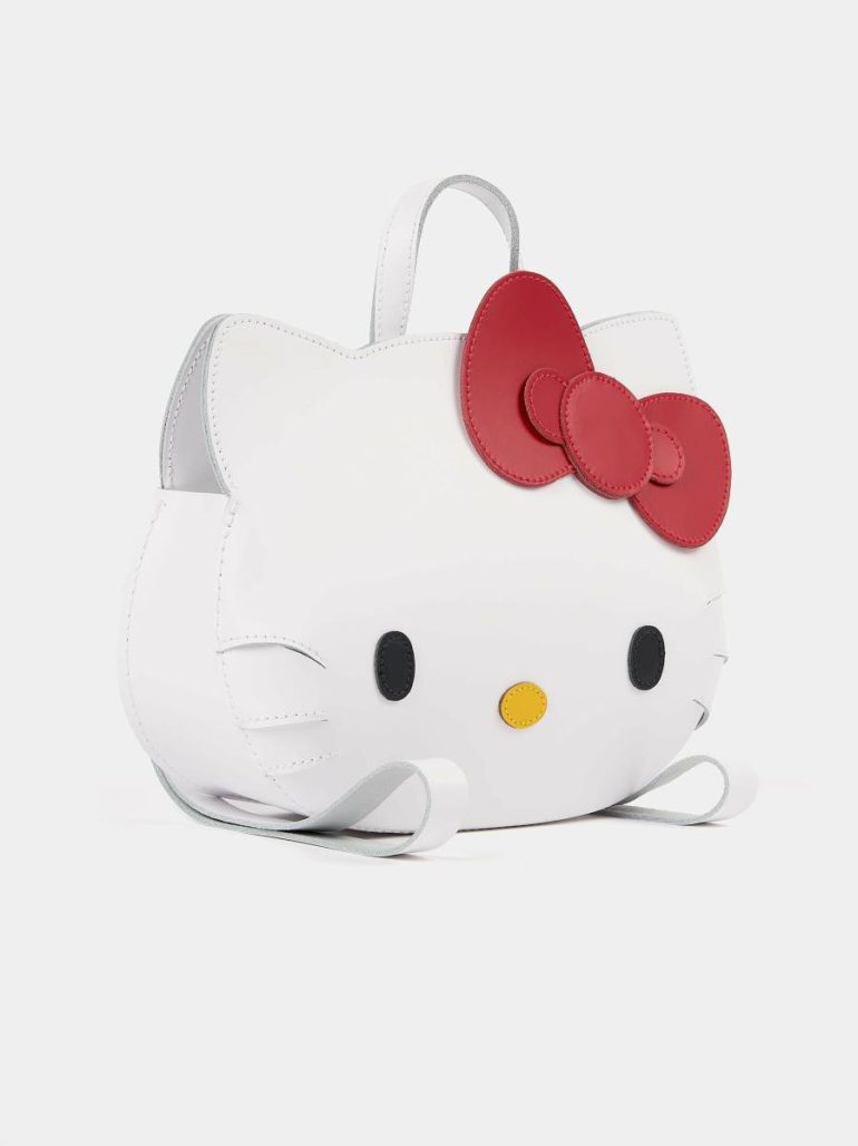 Women The Hello Kitty Face Backpack - Brilliant White Backpacks Cambridge Satchel - Image 3