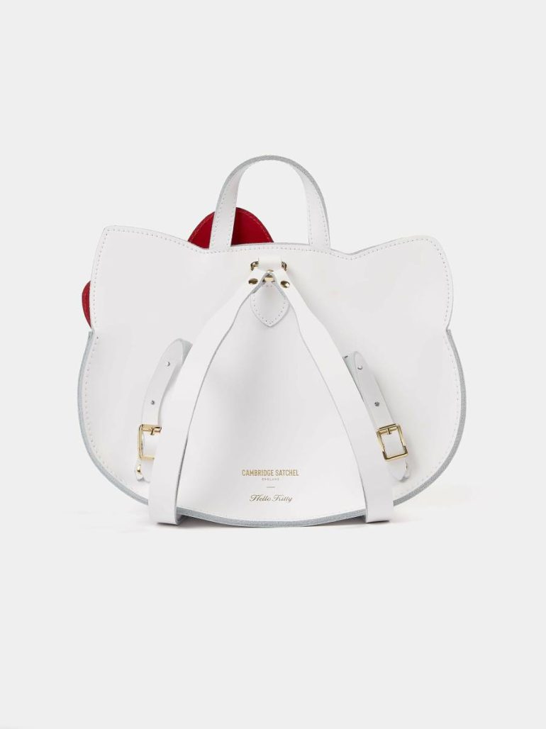 Women The Hello Kitty Face Backpack - Brilliant White Backpacks Cambridge Satchel - Image 5