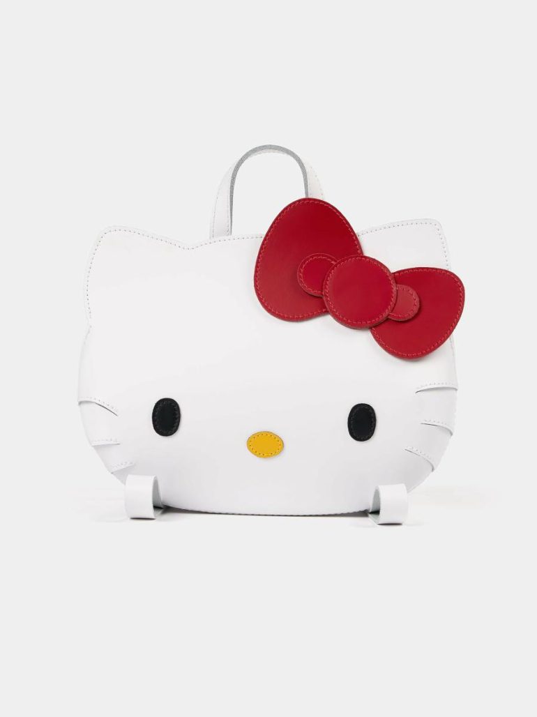 Women The Hello Kitty Face Backpack - Brilliant White Backpacks Cambridge Satchel