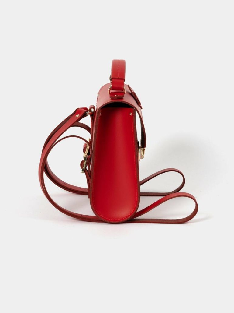 Women The Hello Kitty Poppy Backpack - Red Cambridge Satchel Handbags - Image 5
