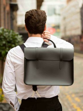 Women The Music Case -Black Crossbody Cambridge Satchel - Image 2