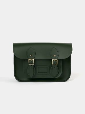 Women The Satchel Shoulder Bag - Racing Green Cambridge Satchel Satchels