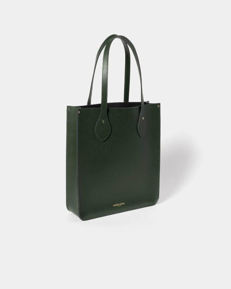 Women The Tote - Racing Green Celtic Grain Cambridge Satchel Tote Bags - Image 2