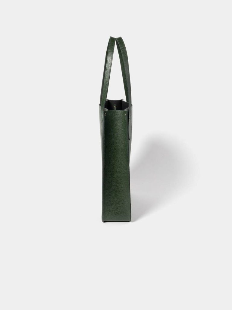 Women The Tote - Racing Green Celtic Grain Cambridge Satchel Tote Bags - Image 3