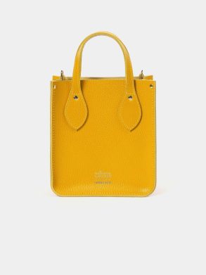 Women Tote Bags The Mini Tote - Mustard With Sunflowers Cambridge Satchel - Image 3