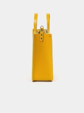 Women Tote Bags The Mini Tote - Mustard With Sunflowers Cambridge Satchel - Image 4