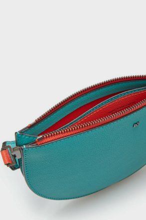 Women Turquoise Blue Tandem Crossbody Bag Purificacion Garci Crossbody Bags - Image 3