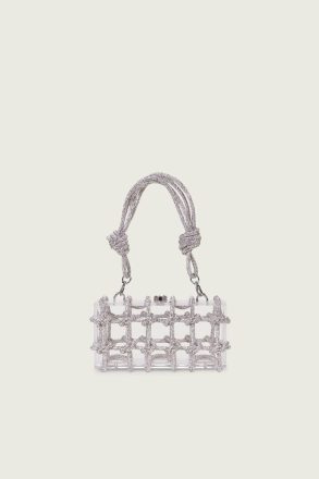 Bess Rhinestone Shoulder Bag - Clear Cult Gaia Women Shoulder Bags Clear