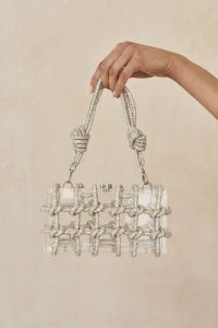 Bess Rhinestone Shoulder Bag - Clear Cult Gaia Women Shoulder Bags Clear - Image 4