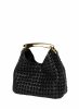 Black Elleme Small Boomerang Woven Leather Black Boomerang Women - Image 3