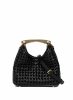 Black Elleme Small Boomerang Woven Leather Black Boomerang Women - Image 4