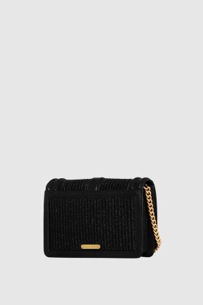 Black-Straw Rebecca Minkoff Women Crossbody Bag Small Love Crossbody - Image 2