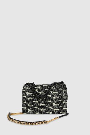 Black-White-Snake Edie Mini Crossbody On A Chain Crossbody Bag Women Rebecca Minkoff - Image 2