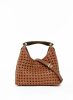 Boomerang Elleme Small Boomerang Woven Leather Cognac Cognac Women - Image 4