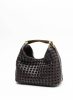 Boomerang Women Small Boomerang Woven Leather Dark Brown Dark Brown Elleme - Image 3
