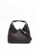 Boomerang Women Small Boomerang Woven Leather Dark Brown Dark Brown Elleme - Image 4