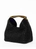 Boomerang Woven Leather Black Women Boomerang Elleme Black - Image 3