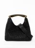Boomerang Woven Leather Black Women Boomerang Elleme Black - Image 4