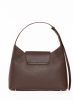 Brown Envelope Women Elleme Kitten Pebbled Leather Dark Brown - Image 4
