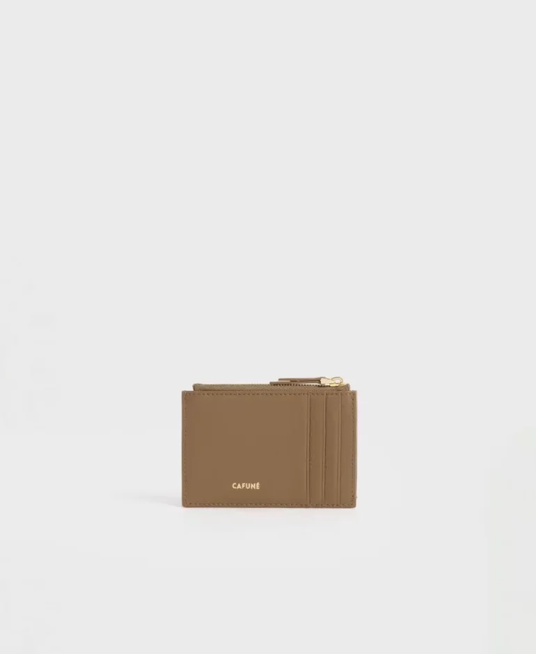 Cafune Mini Bag Double-C Card Case - Tan Women - Image 2