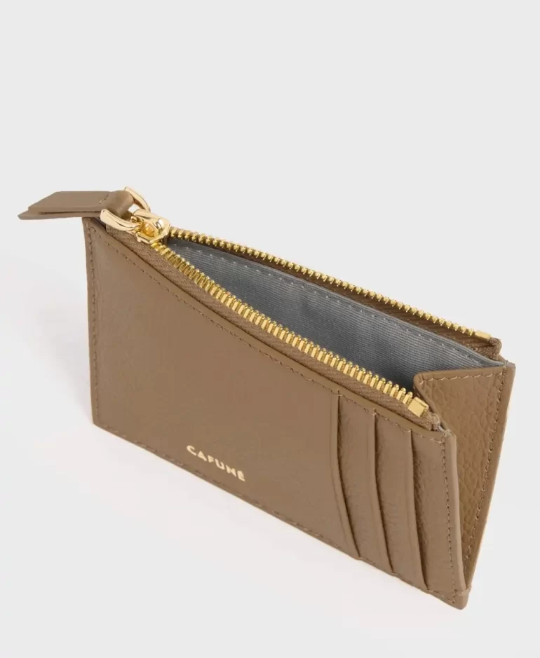 Cafune Mini Bag Double-C Card Case - Tan Women - Image 3