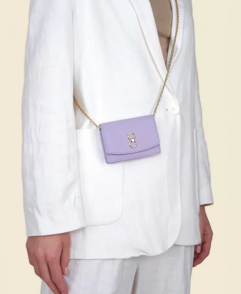 Cafune Mini Bag Double-C Cardholder - Lilac Women - Image 5