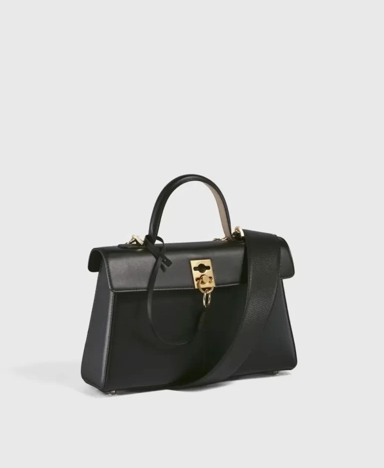 Cafune Wide Shoulder Strap - Black Shoulder Strap Women - Image 3