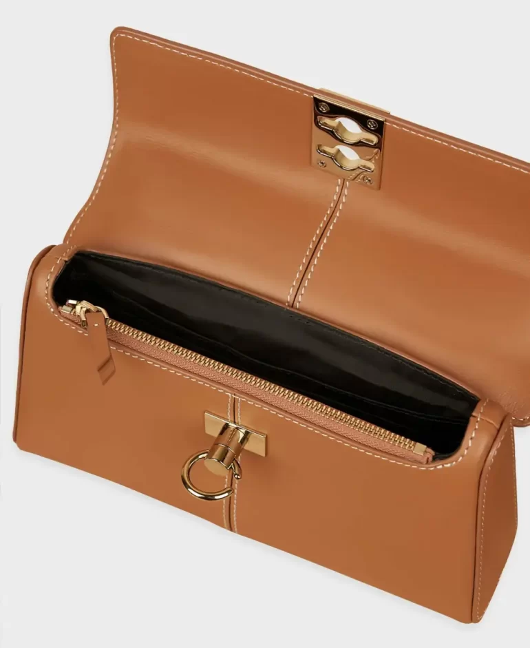 Cafune Women Crossbody Stance Wallet - Chestnut - Image 4