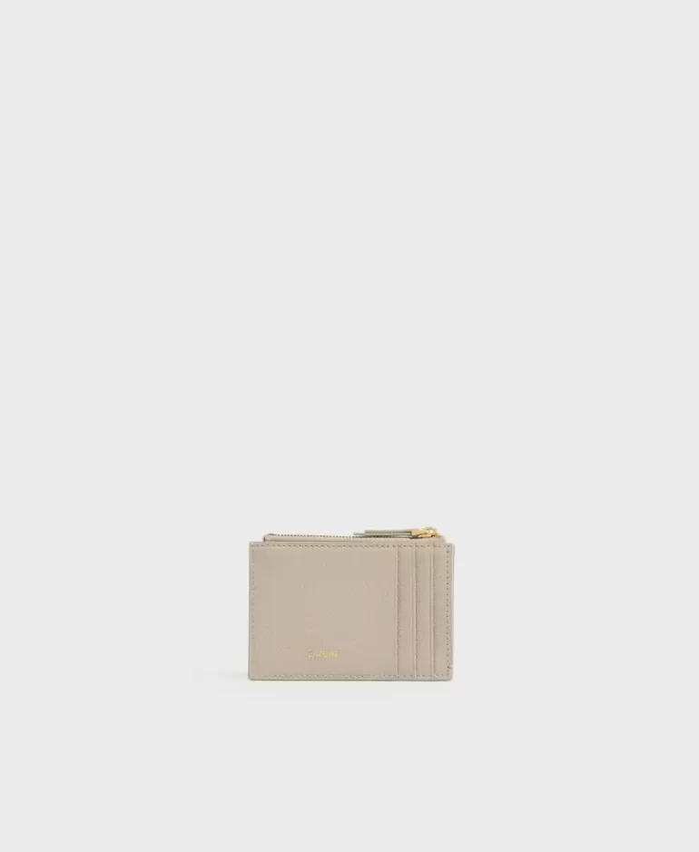Cafune Women Mini Bag Double-C Card Case - Mushroom - Image 2