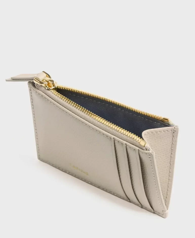 Cafune Women Mini Bag Double-C Card Case - Mushroom - Image 3