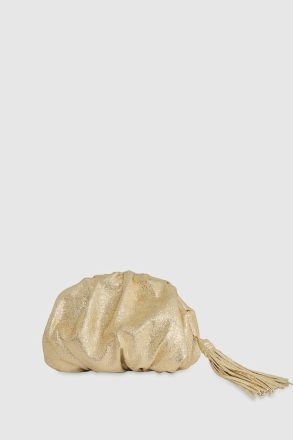 Champagne Ruched Clutch Clutch Women Rebecca Minkoff - Image 2