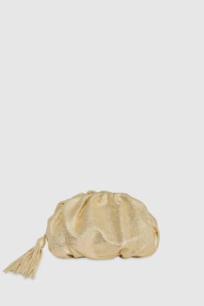 Champagne Ruched Clutch Clutch Women Rebecca Minkoff