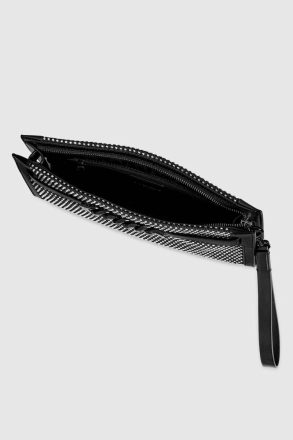 Clutch Black Women Rebecca Minkoff Curb Link Clutch With Crystals - Image 3