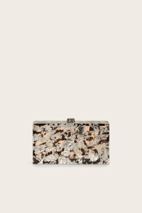 Clutches Cult Gaia Shiny Silver Ela Clutch - Shiny Silver Women
