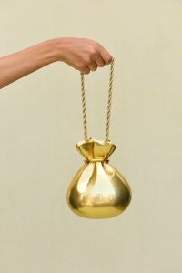 Clutches Palloncino Wristlet - Antique Brass Cult Gaia Antique Brass Women