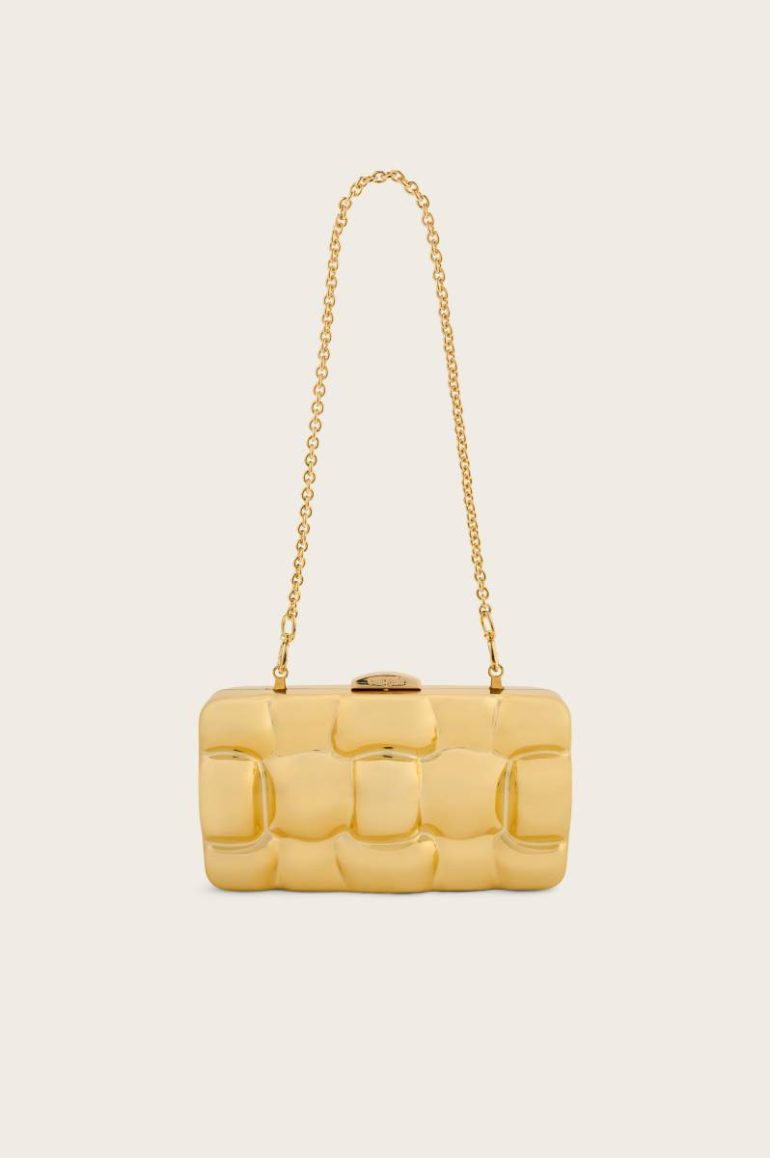 Clutches Shiny Gold Cult Gaia Darcy Clutch - Shiny Gold Women