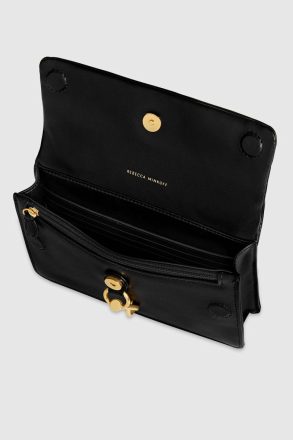 Crossbody Bag Edie Studded Mini Crossbody On A Chain Black Women Rebecca Minkoff - Image 3