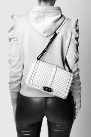 Crossbody Bag Moss Chevron Quilted Love Crossbody Rebecca Minkoff Women - Image 5
