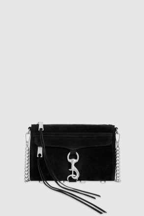 Crossbody Bag Rebecca Minkoff Black-Silver Women Mini M.a.c.