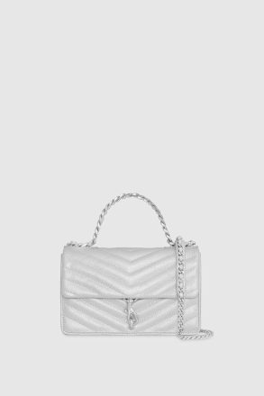 Crossbody Bag Rebecca Minkoff Edie Mini Crossbody On A Chain Silver Women