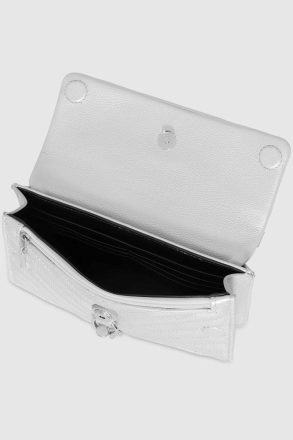 Crossbody Bag Rebecca Minkoff Edie Mini Crossbody On A Chain Silver Women - Image 3